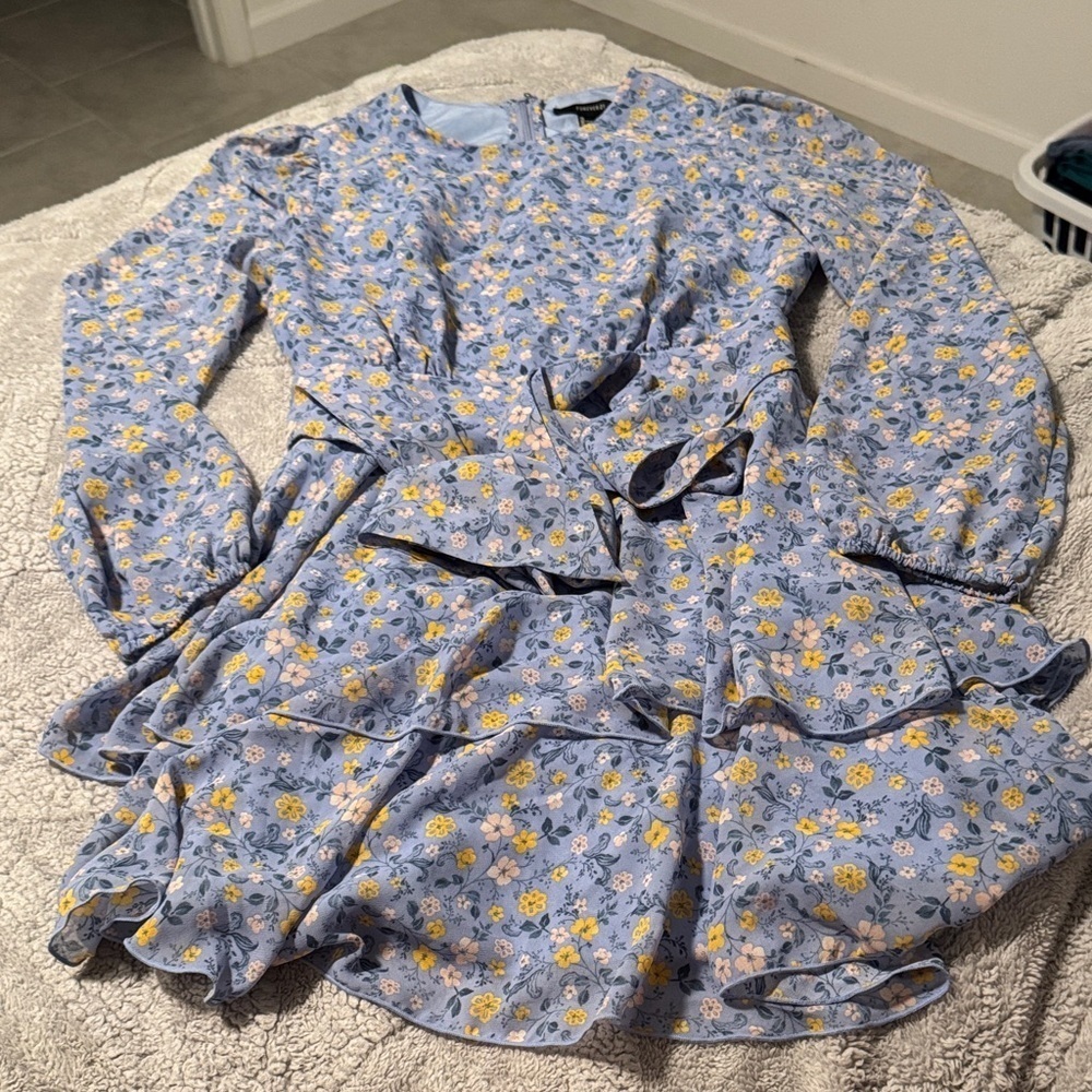 Forever 21 Blue Floral Dress